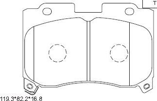 Asimco KD2762 - Гальмівні колодки, дискові гальма autozip.com.ua