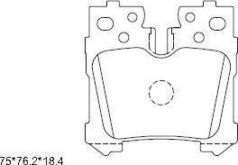 Asimco KD2785 - Гальмівні колодки, дискові гальма autozip.com.ua