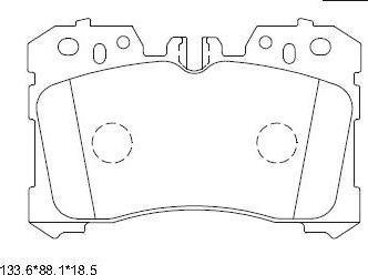 Asimco KD2778 - Гальмівні колодки, дискові гальма autozip.com.ua