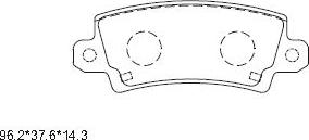 Asimco KD2777 - Гальмівні колодки, дискові гальма autozip.com.ua