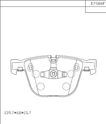 Asimco KD7588F - Гальмівні колодки, дискові гальма autozip.com.ua