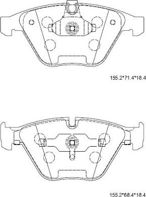 Asimco KD7535H - Гальмівні колодки, дискові гальма autozip.com.ua