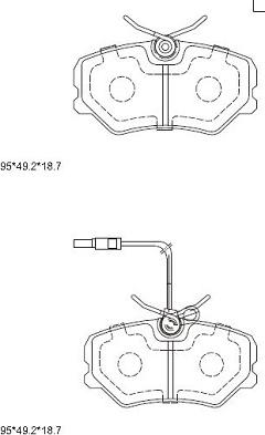 Asimco KD7533 - Гальмівні колодки, дискові гальма autozip.com.ua