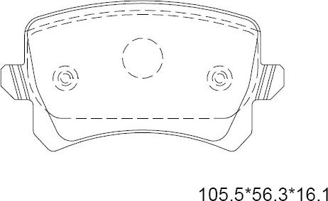 Asimco KD7579 - Гальмівні колодки, дискові гальма autozip.com.ua