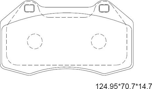 Asimco KD7576 - Гальмівні колодки, дискові гальма autozip.com.ua