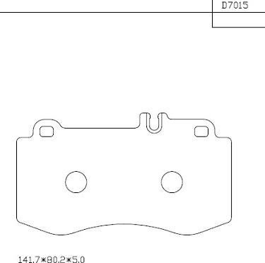 Asimco KD7015 - Гальмівні колодки, дискові гальма autozip.com.ua