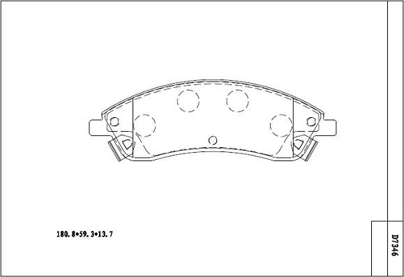 Asimco KD7346 - Гальмівні колодки, дискові гальма autozip.com.ua
