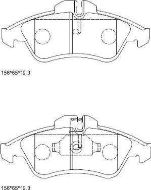 Asimco KD7799 - Гальмівні колодки, дискові гальма autozip.com.ua