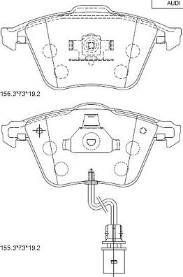 Asimco KD7798 - Гальмівні колодки, дискові гальма autozip.com.ua