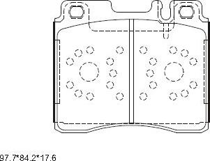 Asimco KD7745 - Гальмівні колодки, дискові гальма autozip.com.ua