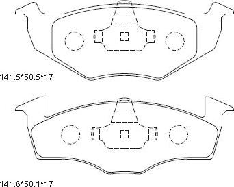 Asimco KD7753 - Гальмівні колодки, дискові гальма autozip.com.ua