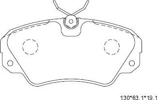 Asimco KD7769 - Гальмівні колодки, дискові гальма autozip.com.ua