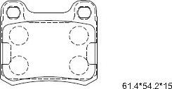 Asimco KD7760F - Гальмівні колодки, дискові гальма autozip.com.ua