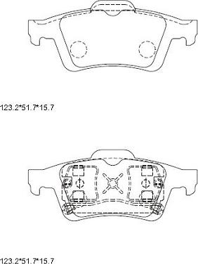 Asimco KD7781 - Гальмівні колодки, дискові гальма autozip.com.ua