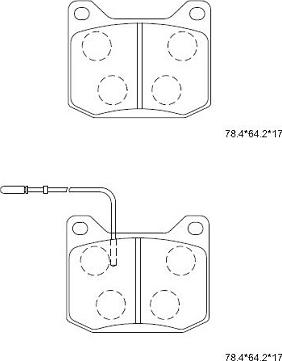 Asimco KD7737 - Гальмівні колодки, дискові гальма autozip.com.ua