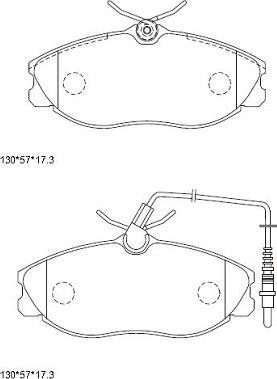 Asimco KD7729 - Гальмівні колодки, дискові гальма autozip.com.ua