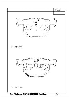 Asimco KD77219 - Гальмівні колодки, дискові гальма autozip.com.ua