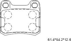 Asimco KD7770 - Гальмівні колодки, дискові гальма autozip.com.ua