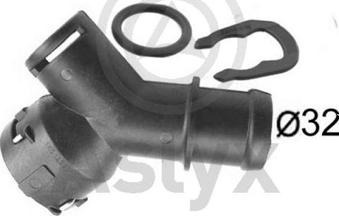 Aslyx AS-535835 - Фланець охолоджуючої рідини autozip.com.ua