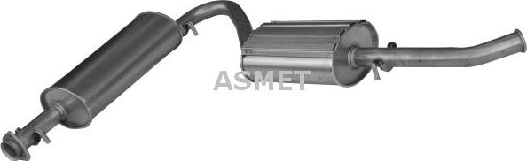 Asmet 09.041 - Глушник вихлопних газів кінцевий autozip.com.ua