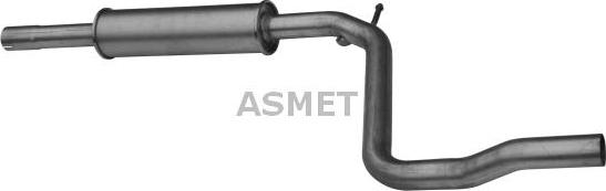 Asmet 03.083 - Середній глушник вихлопних газів autozip.com.ua