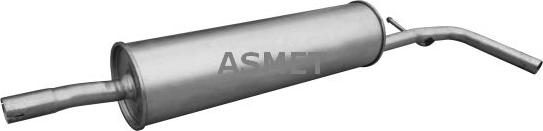 Asmet 03.130 - Глушник вихлопних газів кінцевий autozip.com.ua