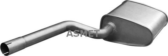 Asmet 03.120 - Глушник вихлопних газів кінцевий autozip.com.ua