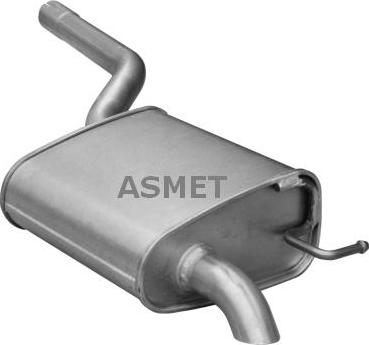 Asmet 03.120 - Глушник вихлопних газів кінцевий autozip.com.ua