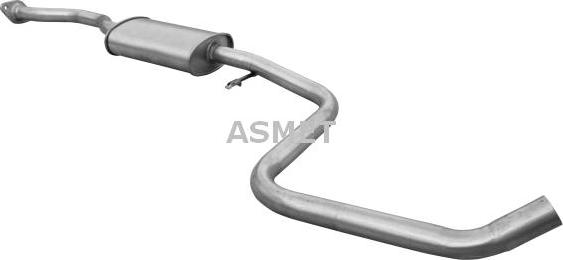 Asmet 07.061 - Середній глушник вихлопних газів autozip.com.ua