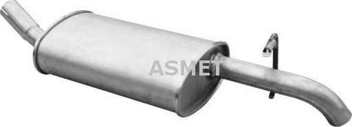 Asmet 07.070 - Глушник вихлопних газів кінцевий autozip.com.ua