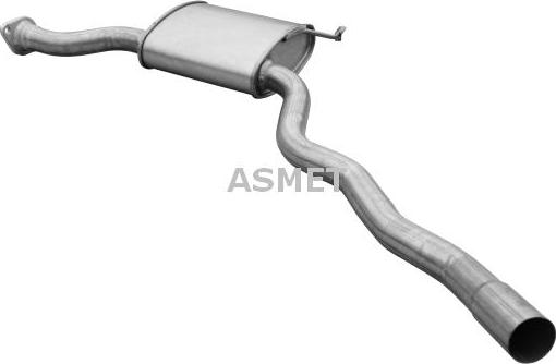 Asmet 07.078 - Середній глушник вихлопних газів autozip.com.ua