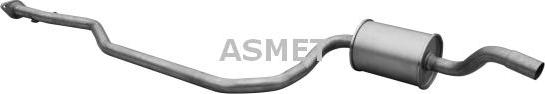 Asmet 07150 - Середній глушник вихлопних газів autozip.com.ua