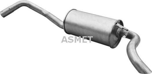 Asmet 07.123 - Глушник вихлопних газів кінцевий autozip.com.ua