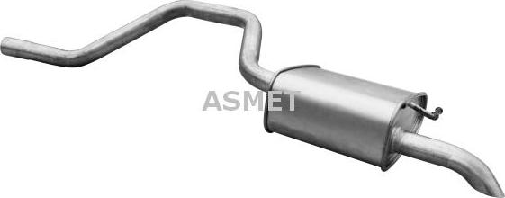 Asmet 07.203 - Глушник вихлопних газів кінцевий autozip.com.ua