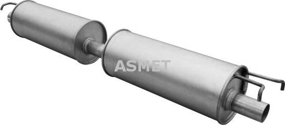 Asmet 07.231 - Середній глушник вихлопних газів autozip.com.ua