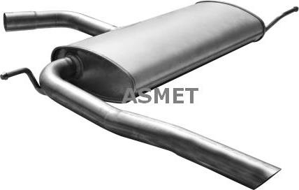 Asmet 19.037 - Глушник вихлопних газів кінцевий autozip.com.ua