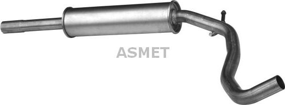 Asmet 19.025 - Середній глушник вихлопних газів autozip.com.ua