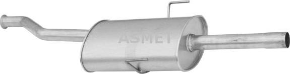 Asmet 10.053 - Середній глушник вихлопних газів autozip.com.ua