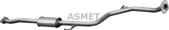 Asmet 11.014 - Середній глушник вихлопних газів autozip.com.ua