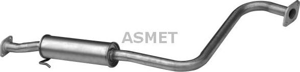 Asmet 30.002 - Середній глушник вихлопних газів autozip.com.ua