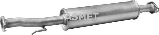 Asmet 24.066 - Середній глушник вихлопних газів autozip.com.ua