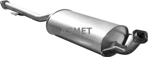 Asmet 20.051 - Середній глушник вихлопних газів autozip.com.ua