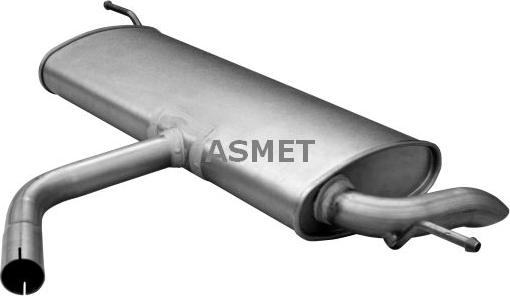Asmet 03.115 - Глушник вихлопних газів кінцевий autozip.com.ua