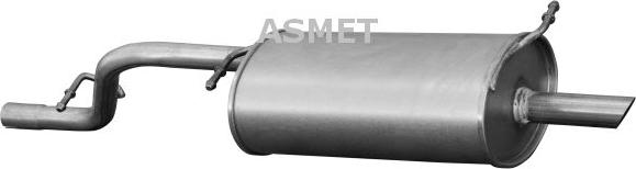 Asmet 07.115 - Глушник вихлопних газів кінцевий autozip.com.ua