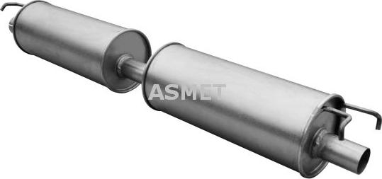 Asmet 07.241 - Середній глушник вихлопних газів autozip.com.ua
