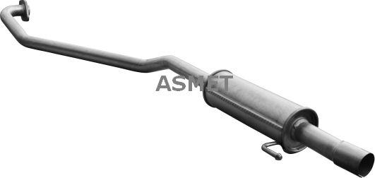Asmet 20.043 - Середній глушник вихлопних газів autozip.com.ua