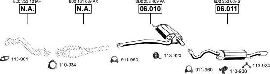 Asmet AU060150 - Система випуску ОГ autozip.com.ua