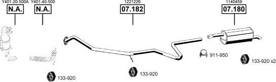 Asmet MA110760 - Система випуску ОГ autozip.com.ua