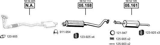 Asmet OP051360 - Система випуску ОГ autozip.com.ua