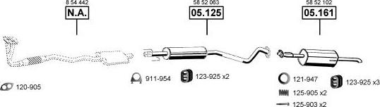 Asmet OP051300 - Система випуску ОГ autozip.com.ua